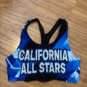 CA CAlifornia All Stars Bling Sports Bra Rebel